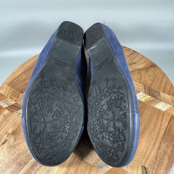Dansko Lisanne Women’s EU 39 US 8.5-9 Blue Leather Cap Toe Ballet Flats‎ - Picture 6 of 7